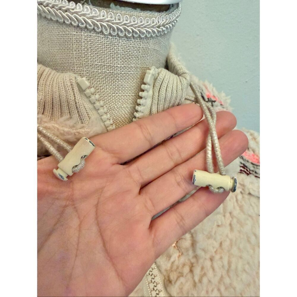 Free People Movement Lodge Livin Jacket in Natural/Pink Combo Size XS - Picture 3 of 8